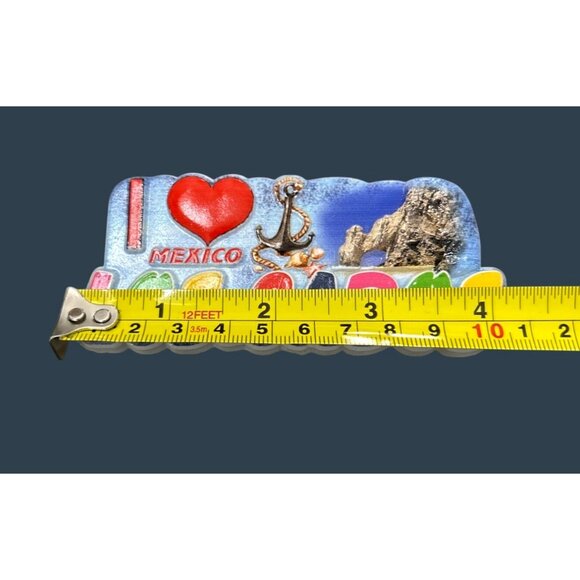 I Love Mexico Los Cabos Colorful Souvenir Magnet For Refrigerator Or Office Deco - Picture 3 of 5